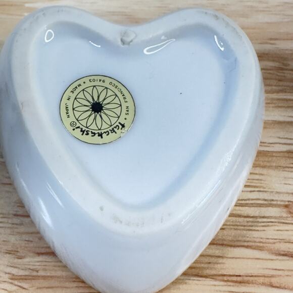 Vintage Takahgshi Trinket Box Forget Me Not Porcelain San Francisco 2.5" x 2" - Picture 4 of 13